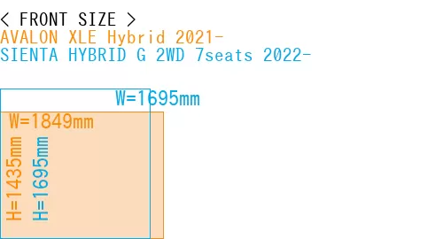 #AVALON XLE Hybrid 2021- + SIENTA HYBRID G 2WD 7seats 2022-